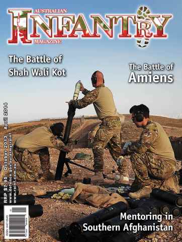 Australian Infantry Magazine issue October 2013 to April 2014