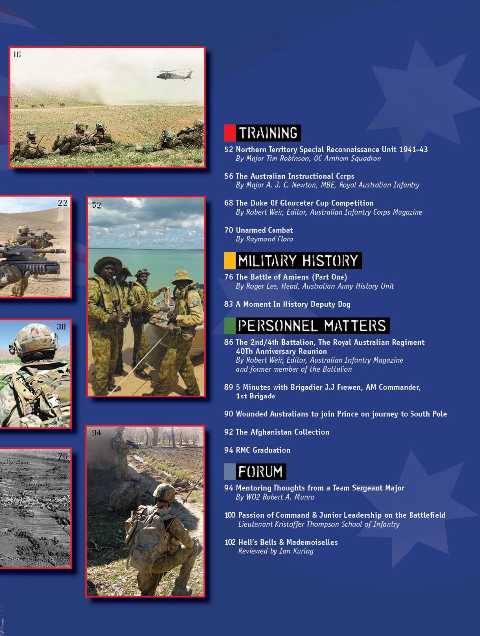 Australian Infantry Magazine Preview Pages