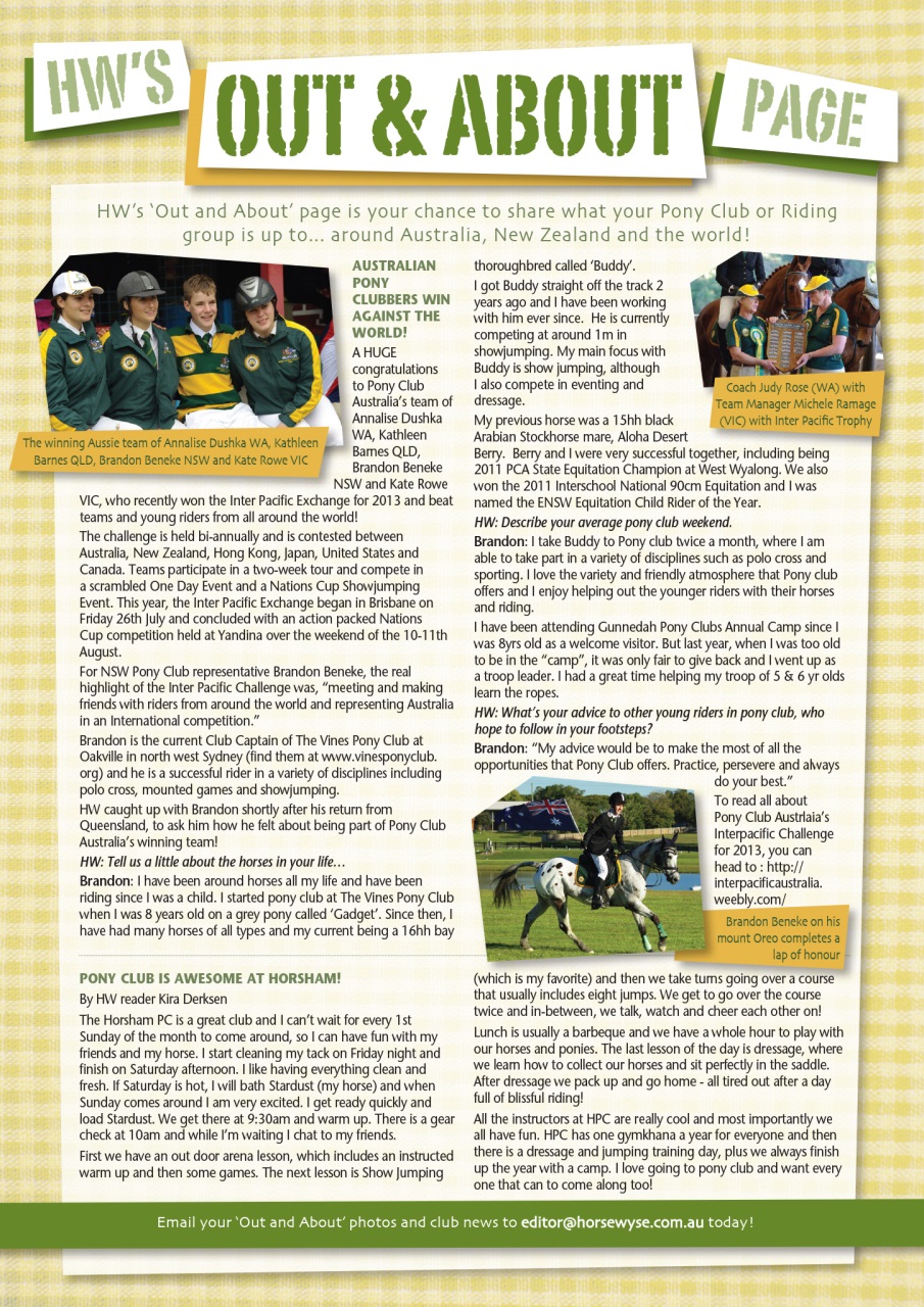 HorseWyse Magazine Preview Pages