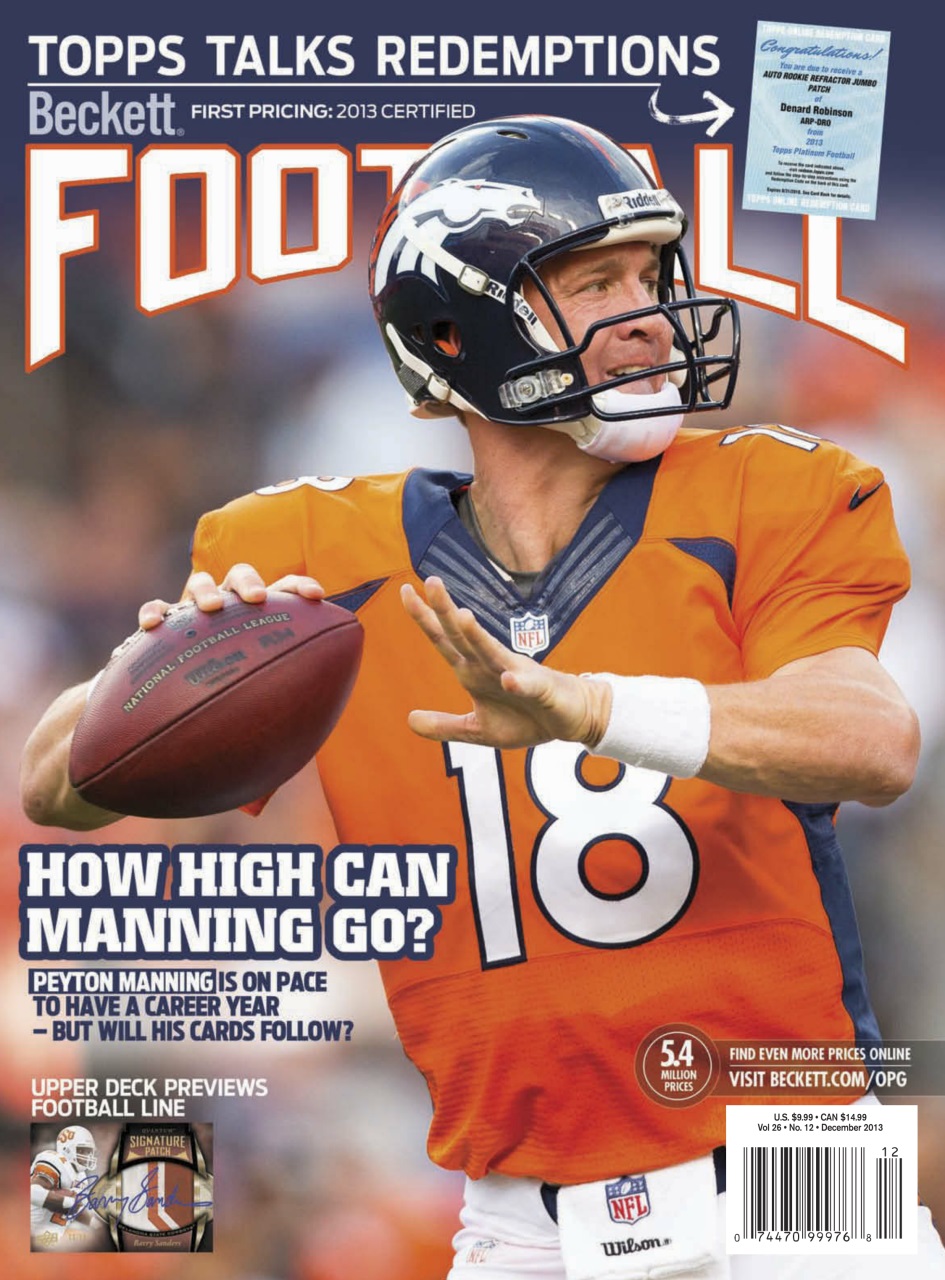 Beckett Football Magazine Preview Pages