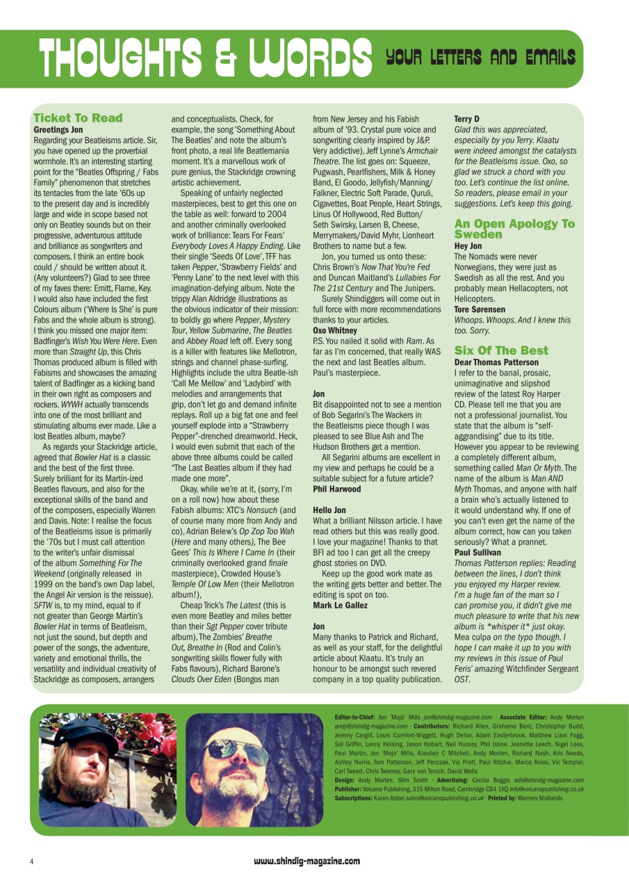 Shindig! Preview Pages