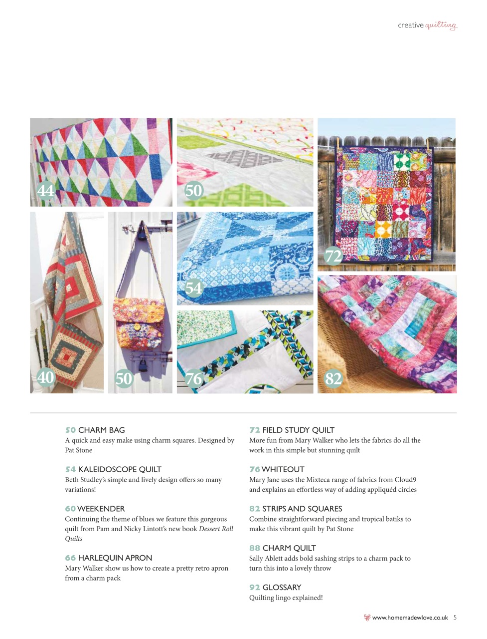 Popular Patchwork Magazine Preview Pages