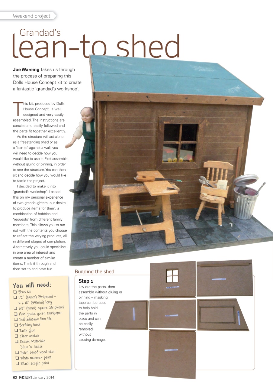 Dolls House and Miniature Scene Preview Pages