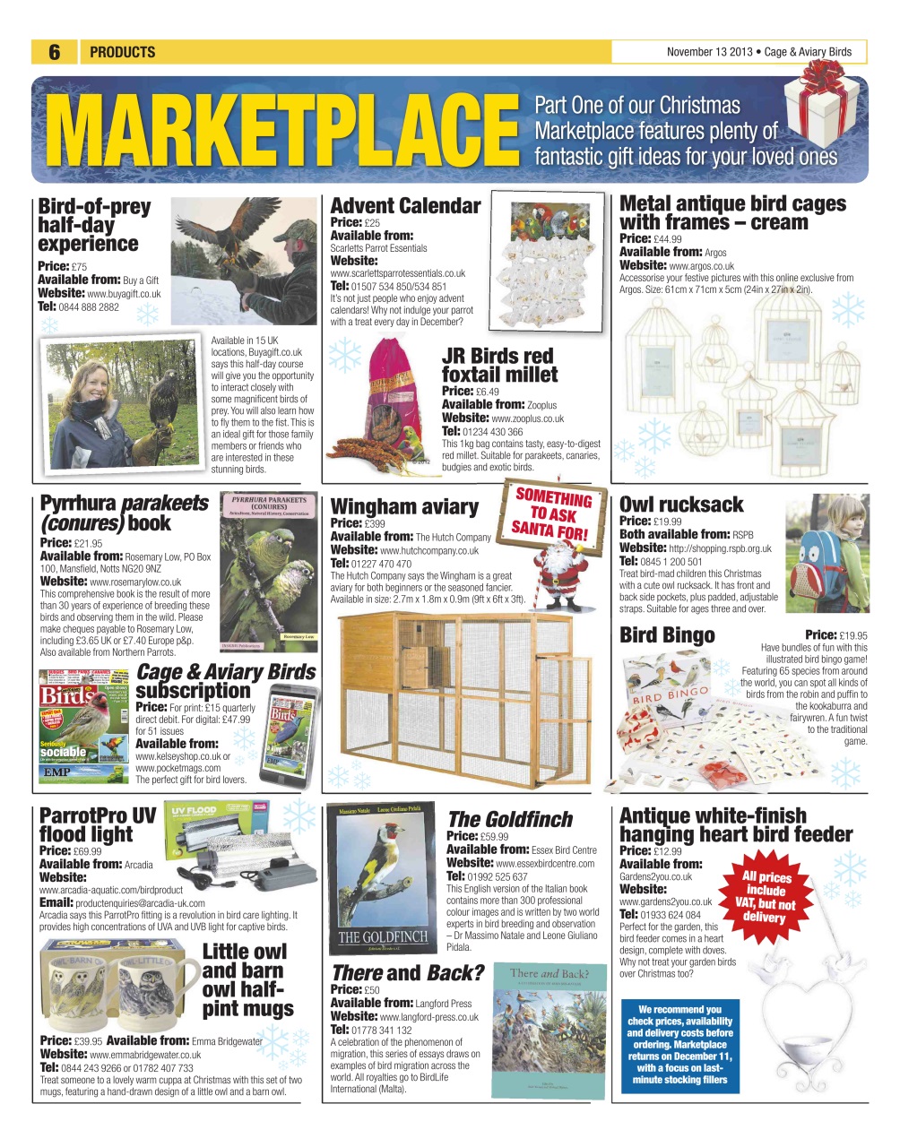 Cage & Aviary Birds Preview Pages