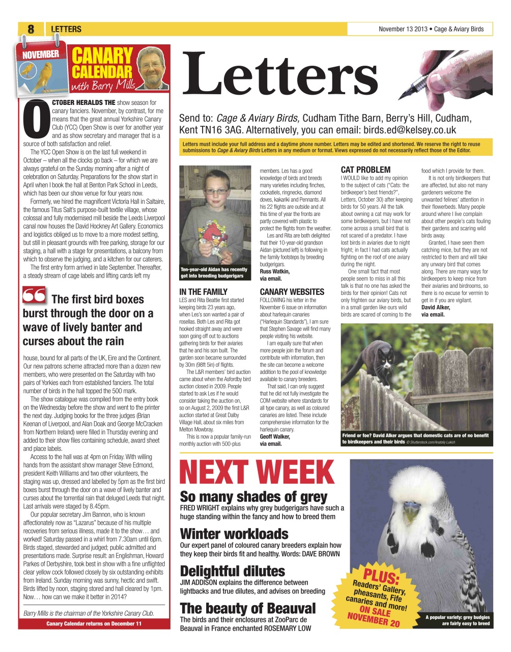 Cage & Aviary Birds Preview Pages