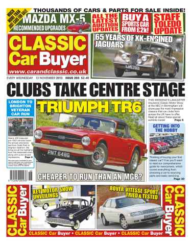 Classic Car Buyer issue No.203 Clubs Take Centre Stage