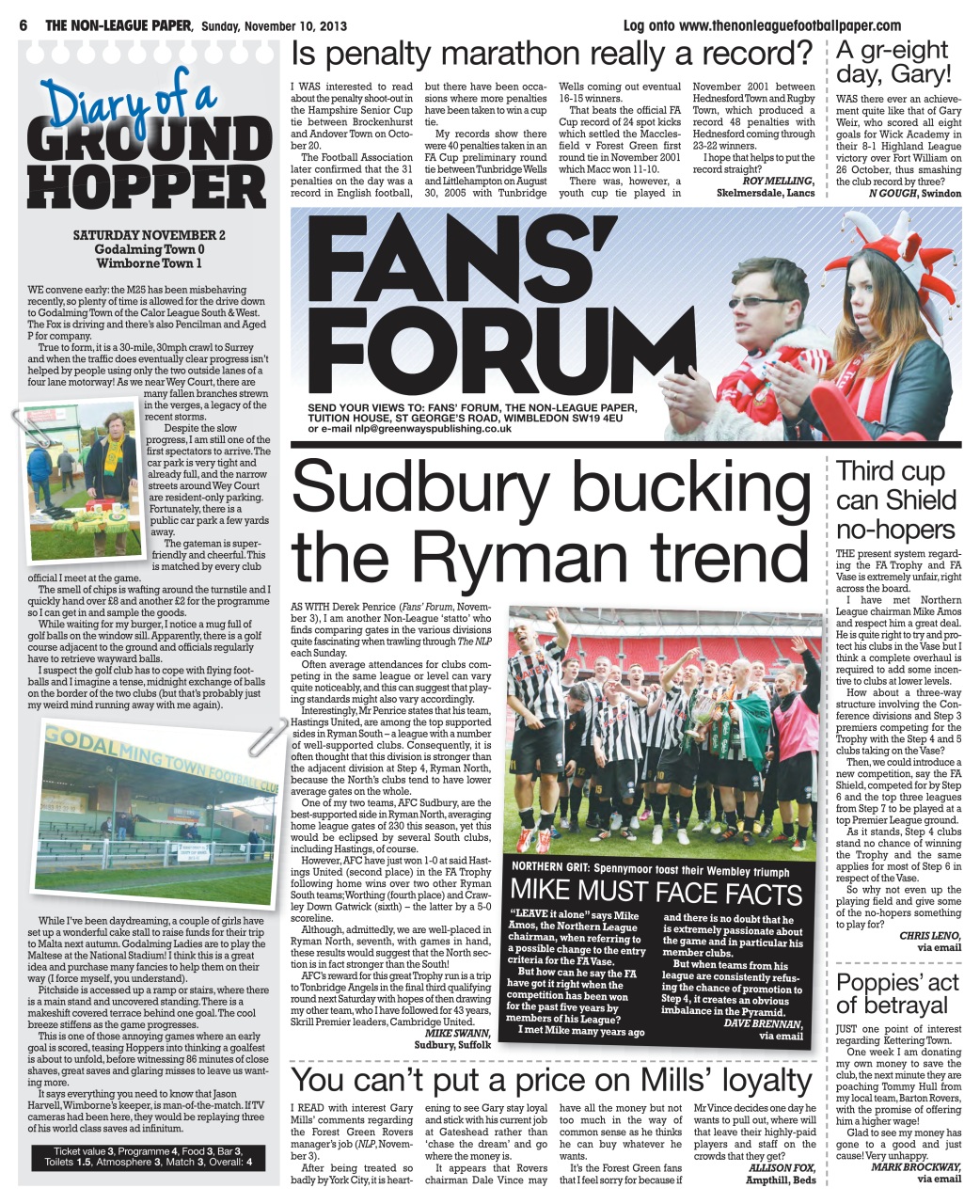 The Non-League Football Paper Preview Pages