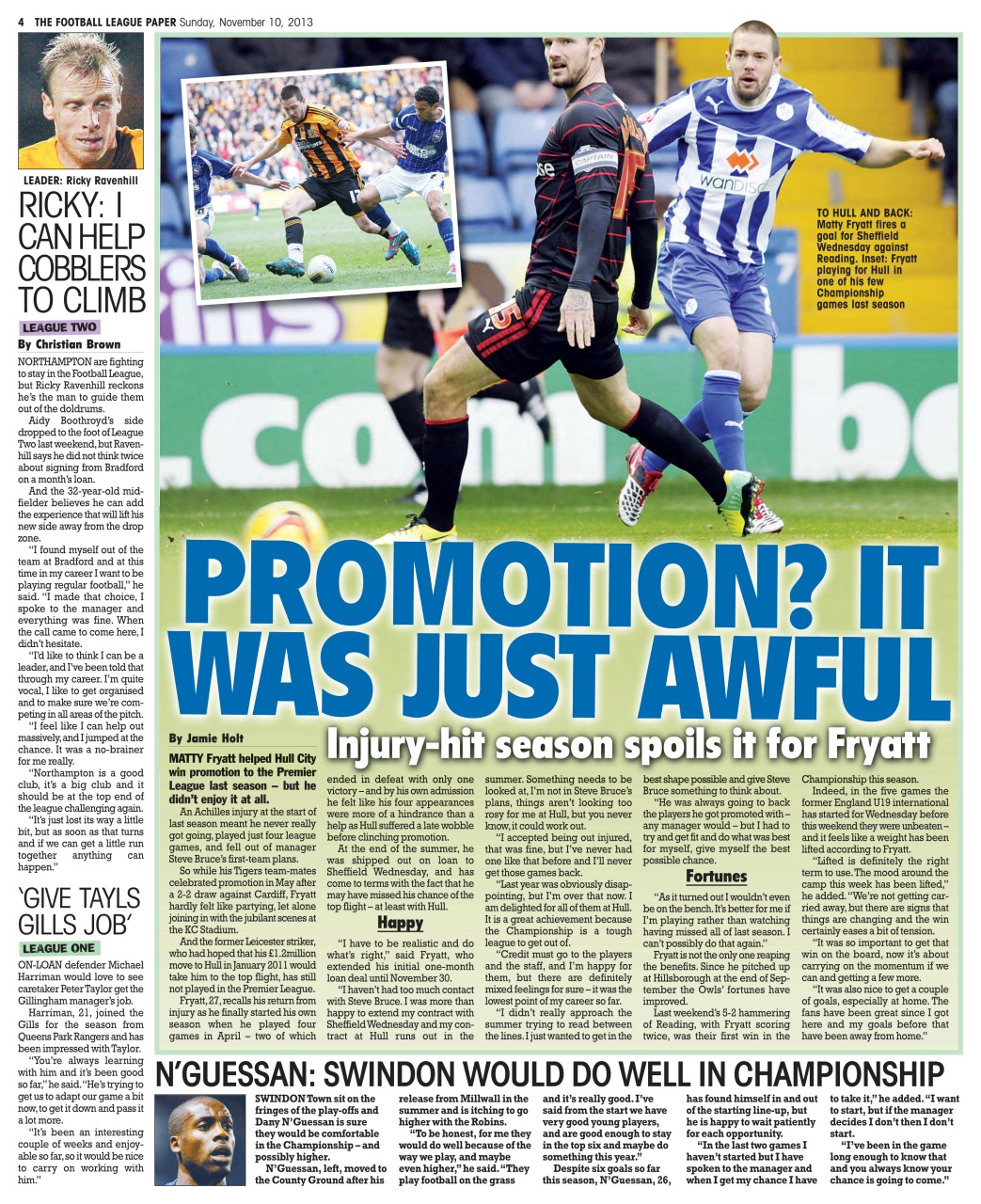The Football League Paper Preview Pages
