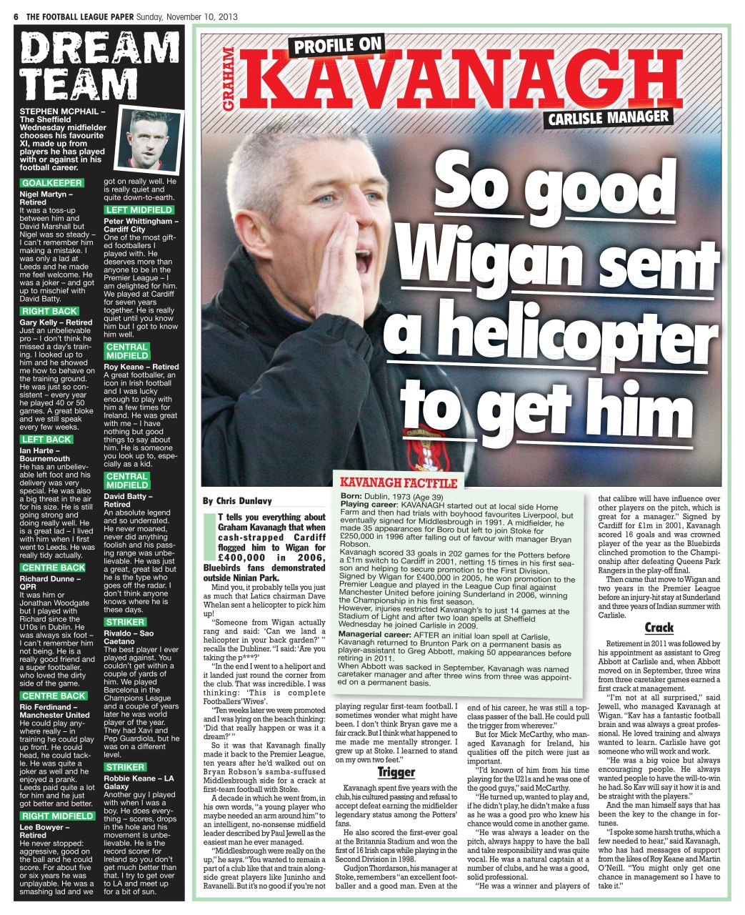The Football League Paper Preview Pages