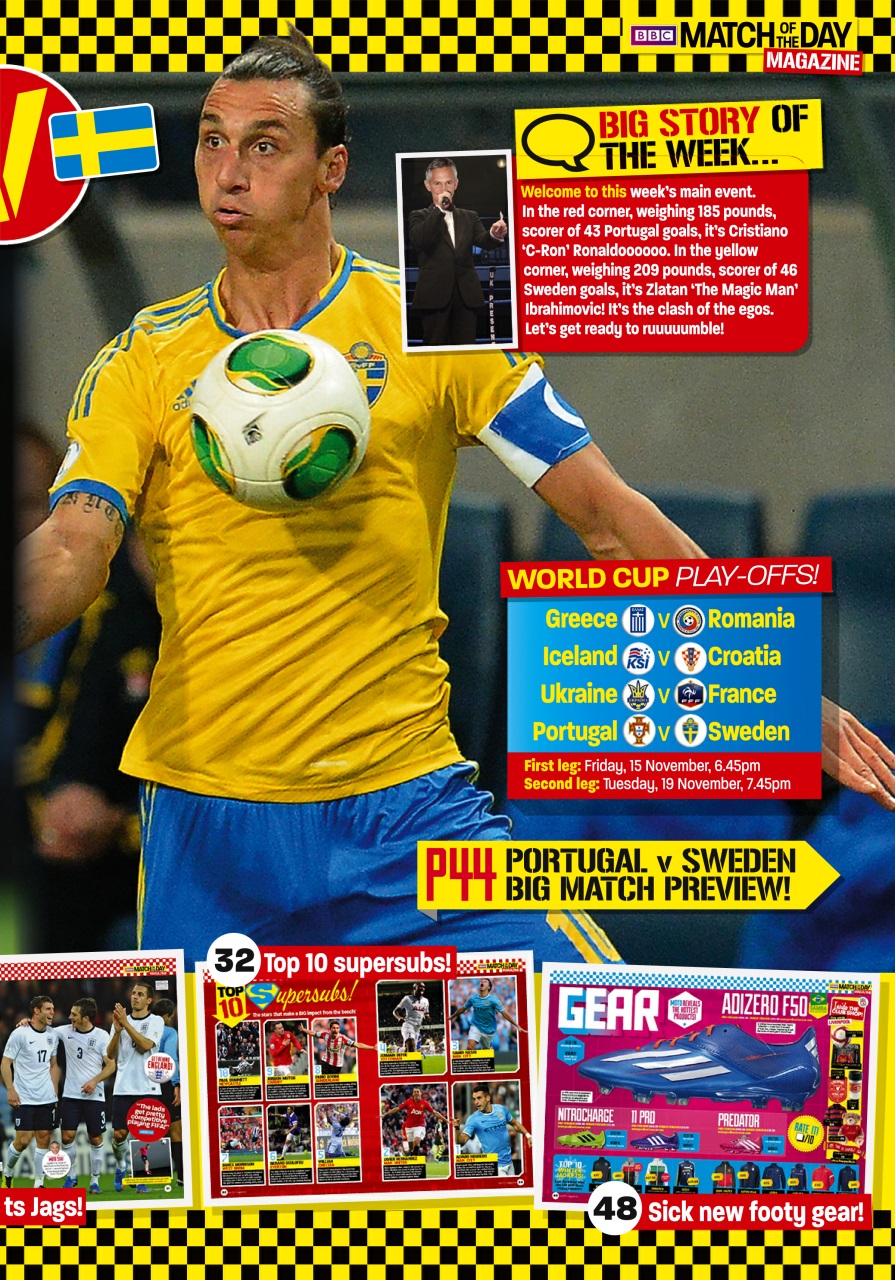 Match of the Day Preview Pages