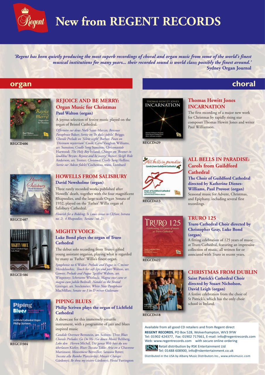 Organists' Review Preview Pages
