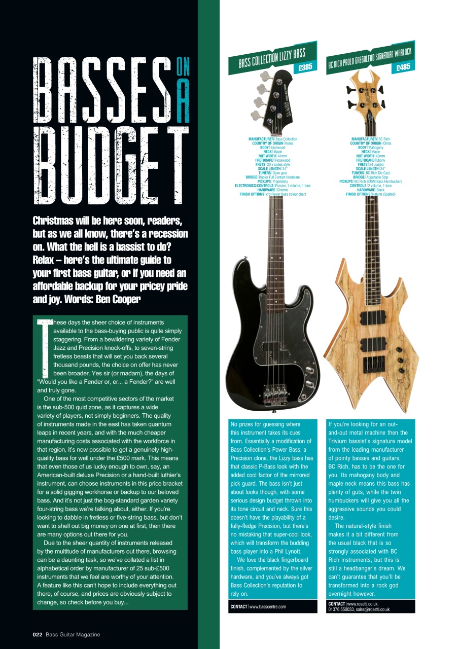 Bass Player UK Preview Pages