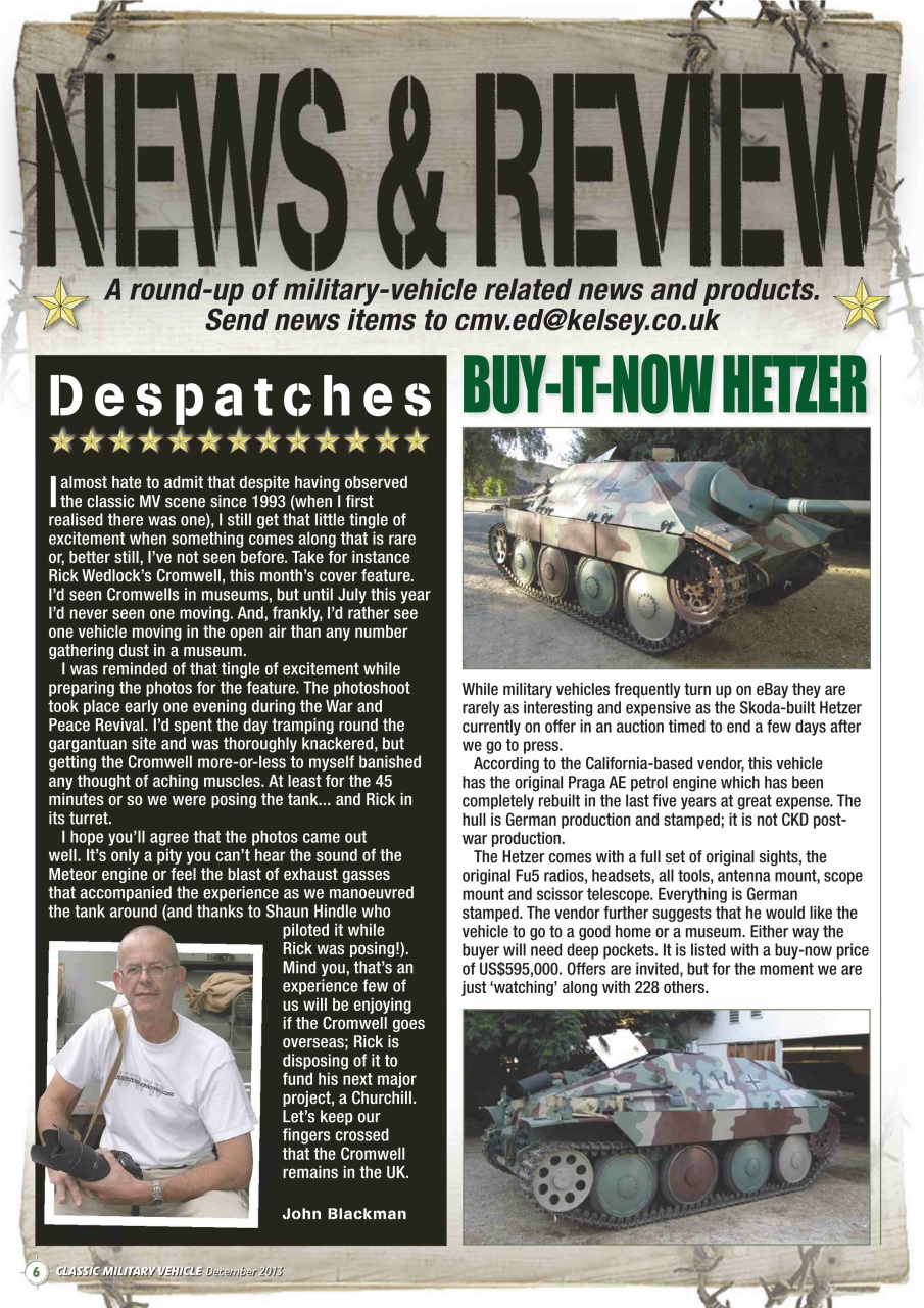 Classic Military Vehicle Preview Pages