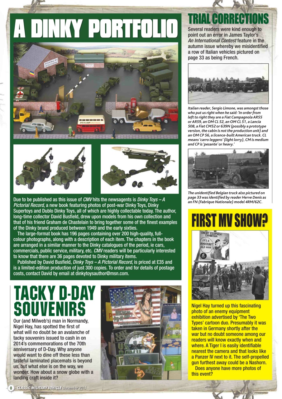 Classic Military Vehicle Preview Pages