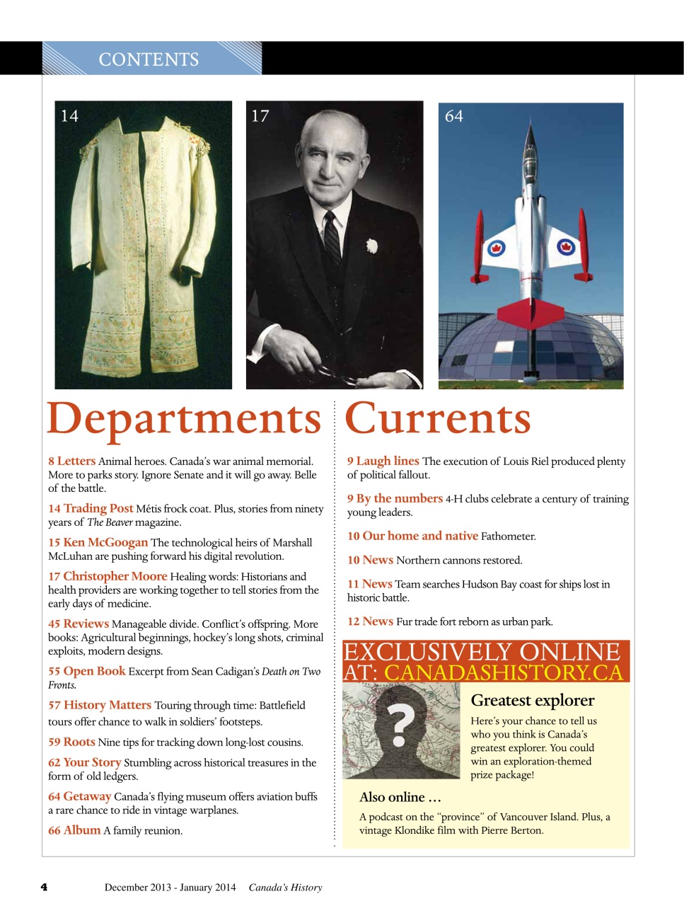 Canada's History Preview Pages