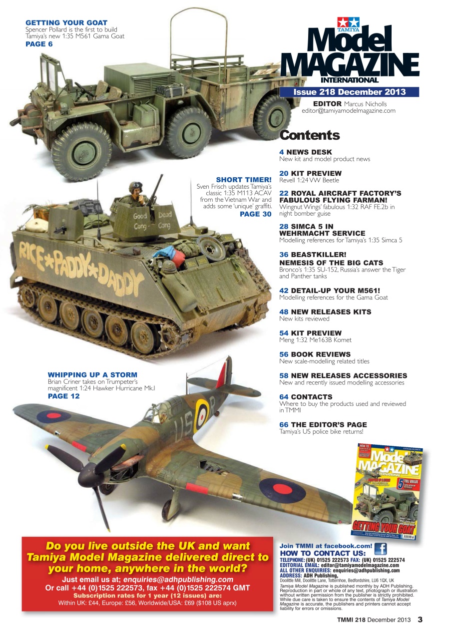 Tamiya Model Magazine Preview Pages