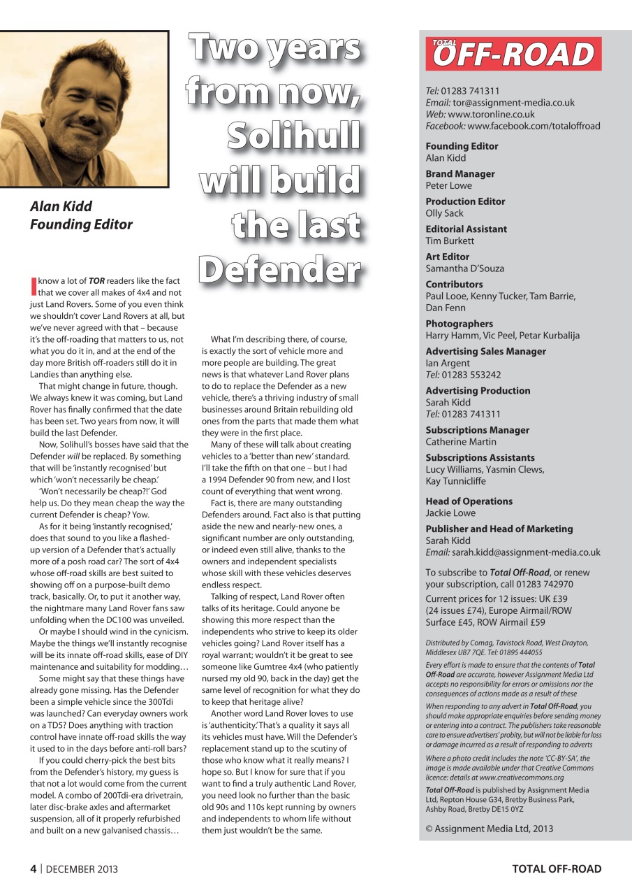 Overlander 4X4 Preview Pages