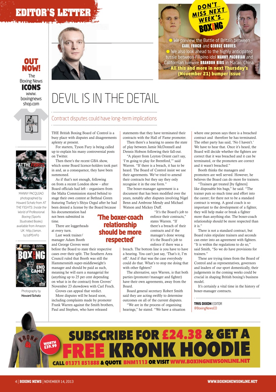 Boxing News Preview Pages