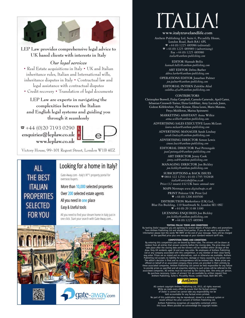 Italia! Preview Pages