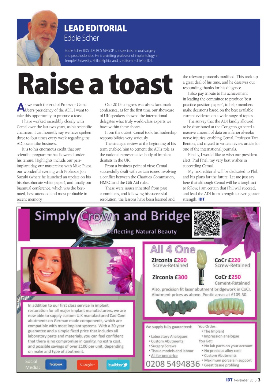 IDT – Implant Dentistry Today Preview Pages