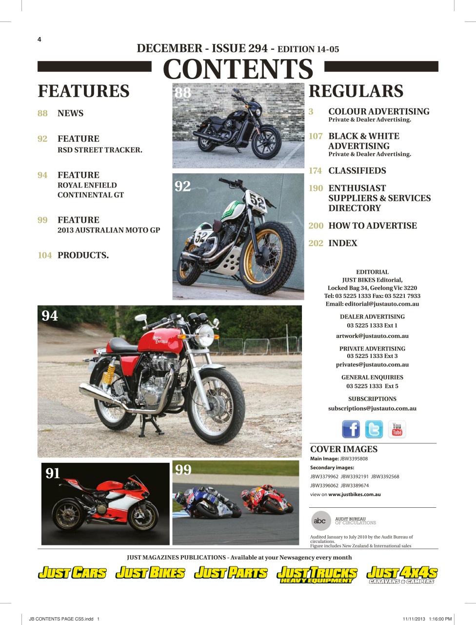 JUST BIKES Preview Pages