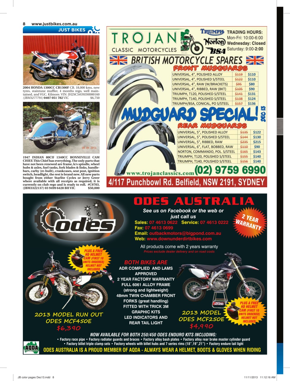 JUST BIKES Preview Pages