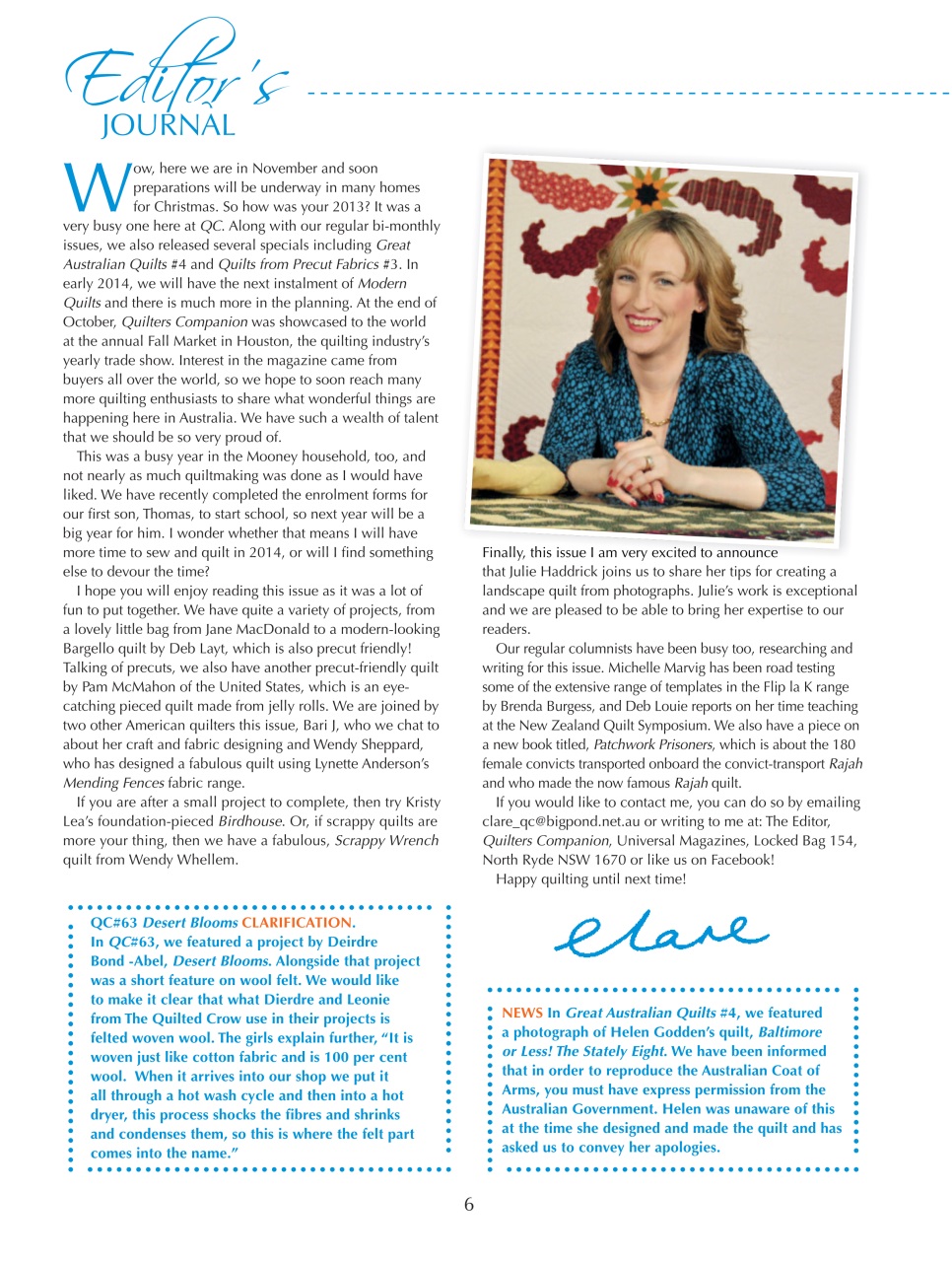 Quilters Companion Preview Pages