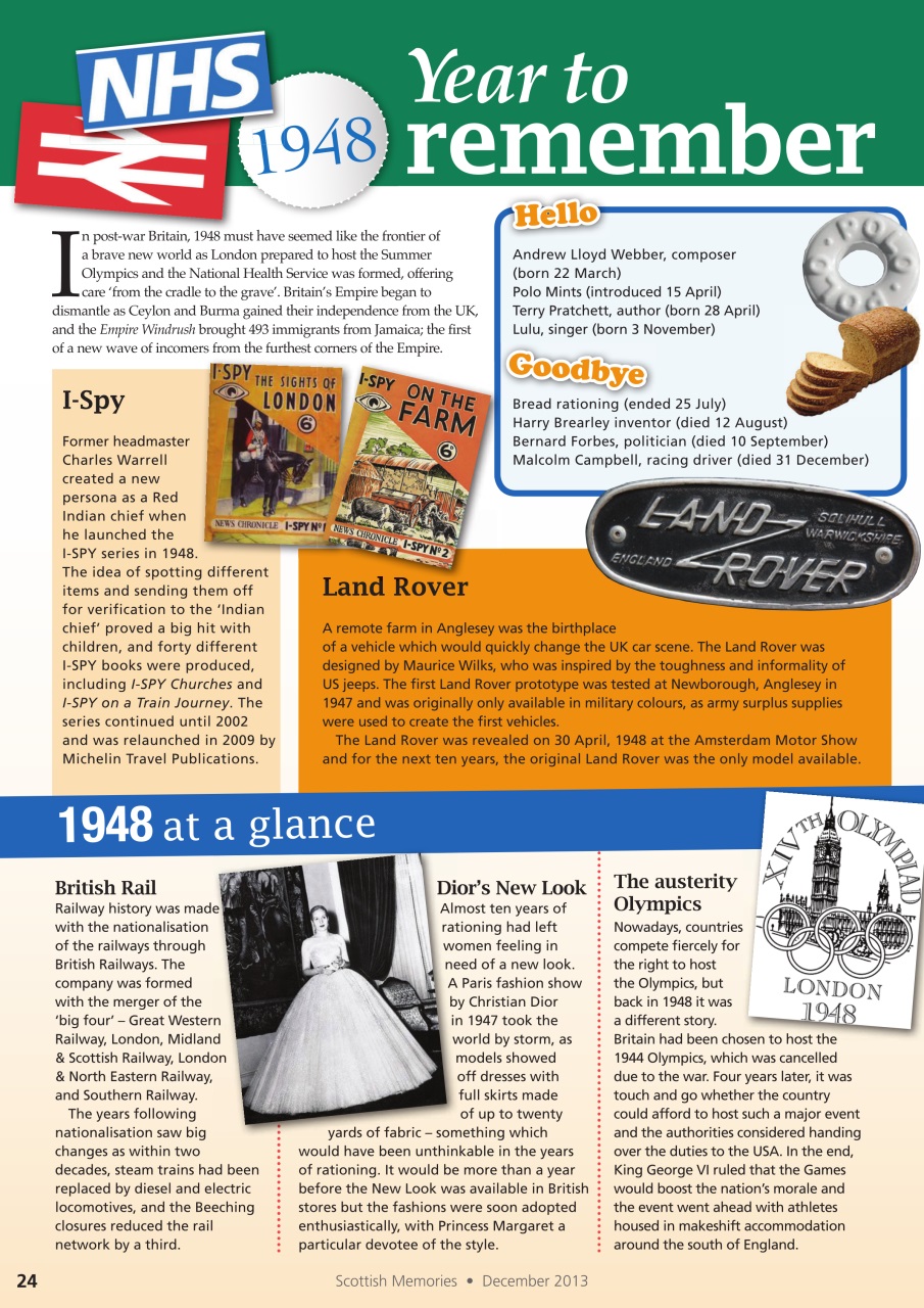 Scottish Memories Preview Pages