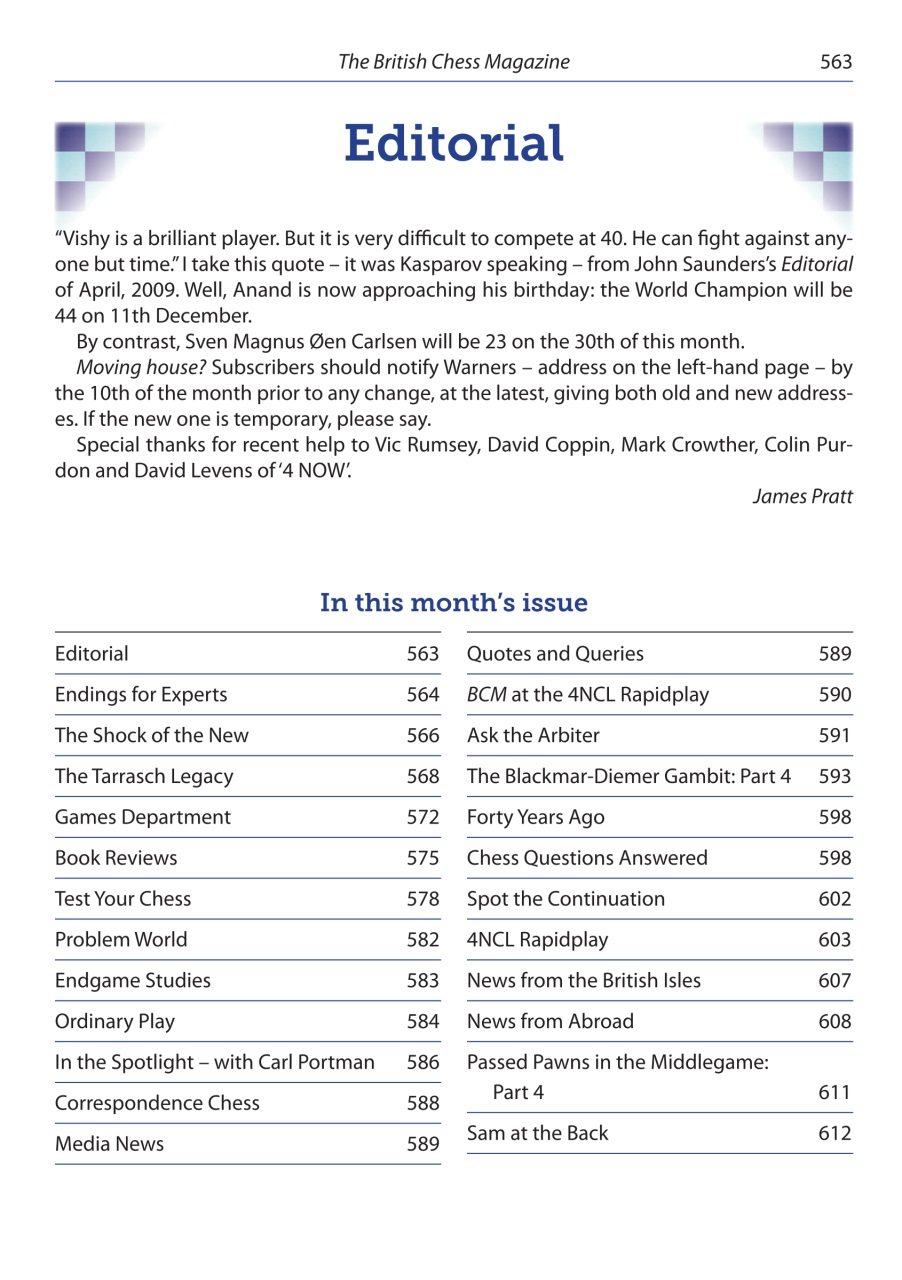 British Chess Magazine Preview Pages