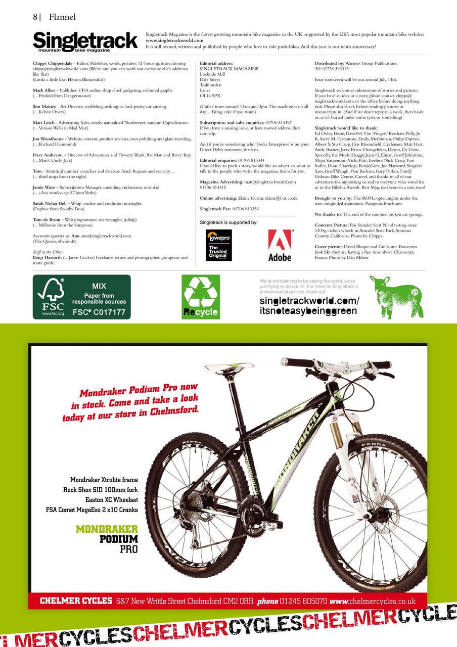 Singletrack Preview Pages