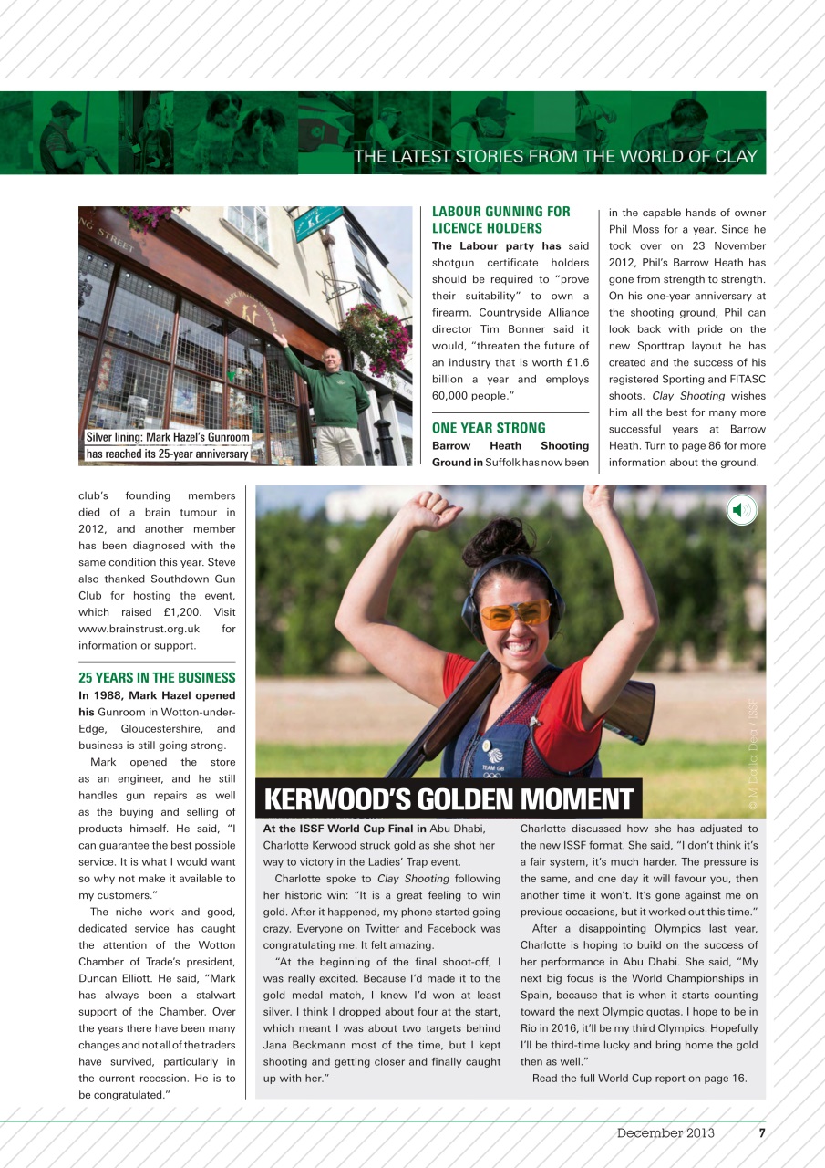 Clay Shooting Preview Pages