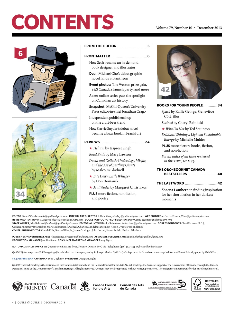 Quill & Quire Preview Pages