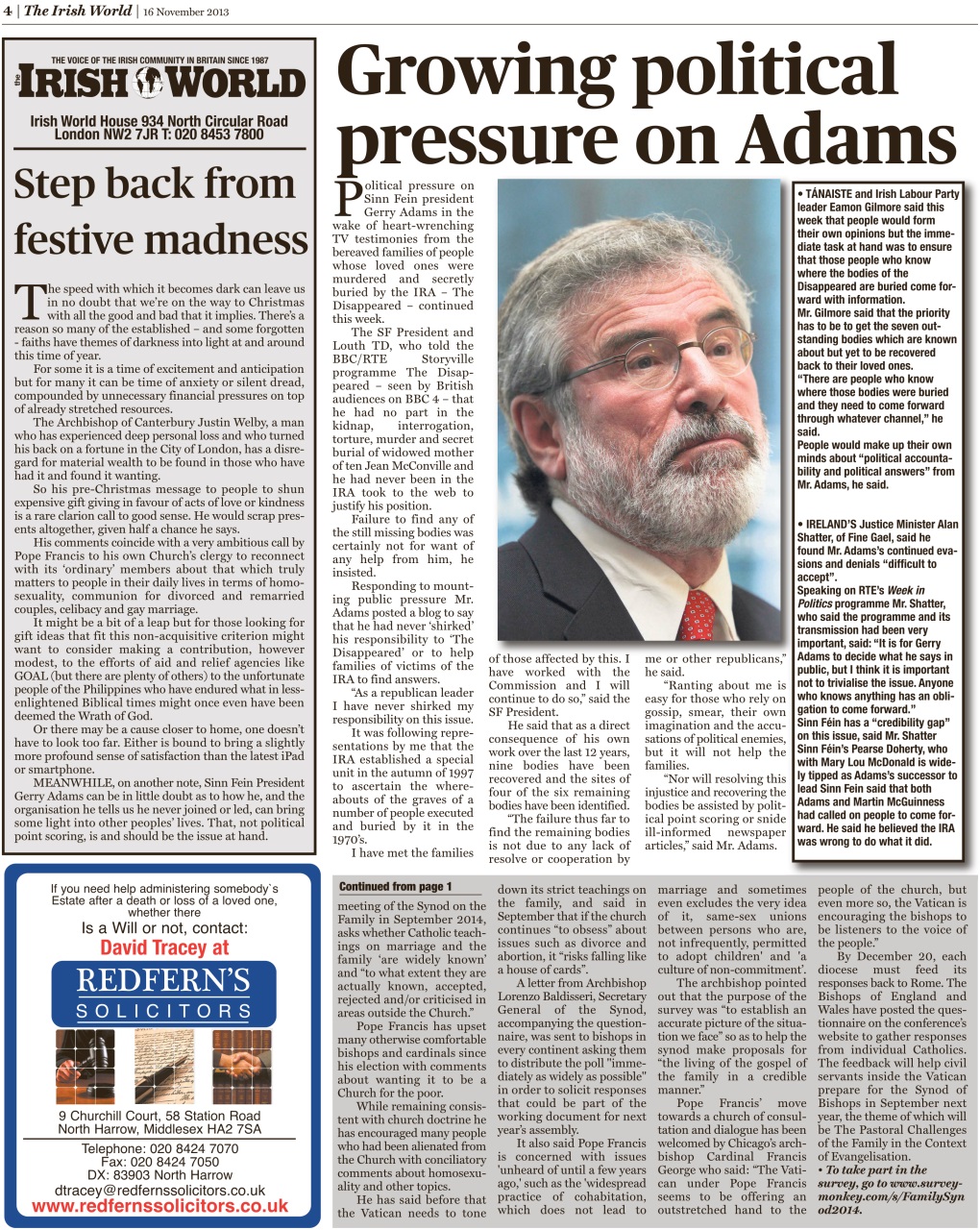 Irish World Preview Pages