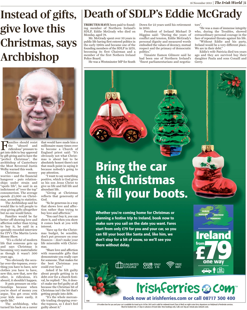 Irish World Preview Pages