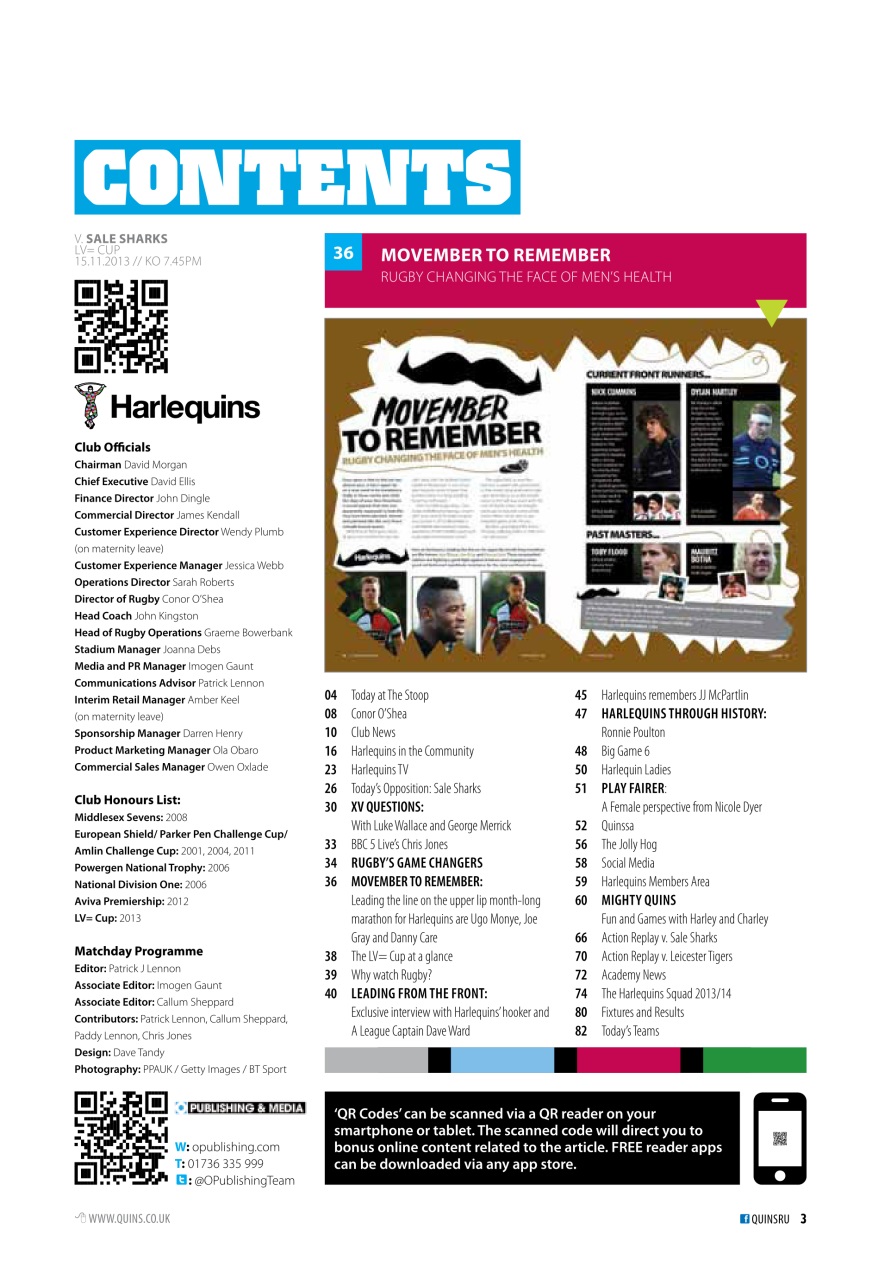 Harlequins Preview Pages
