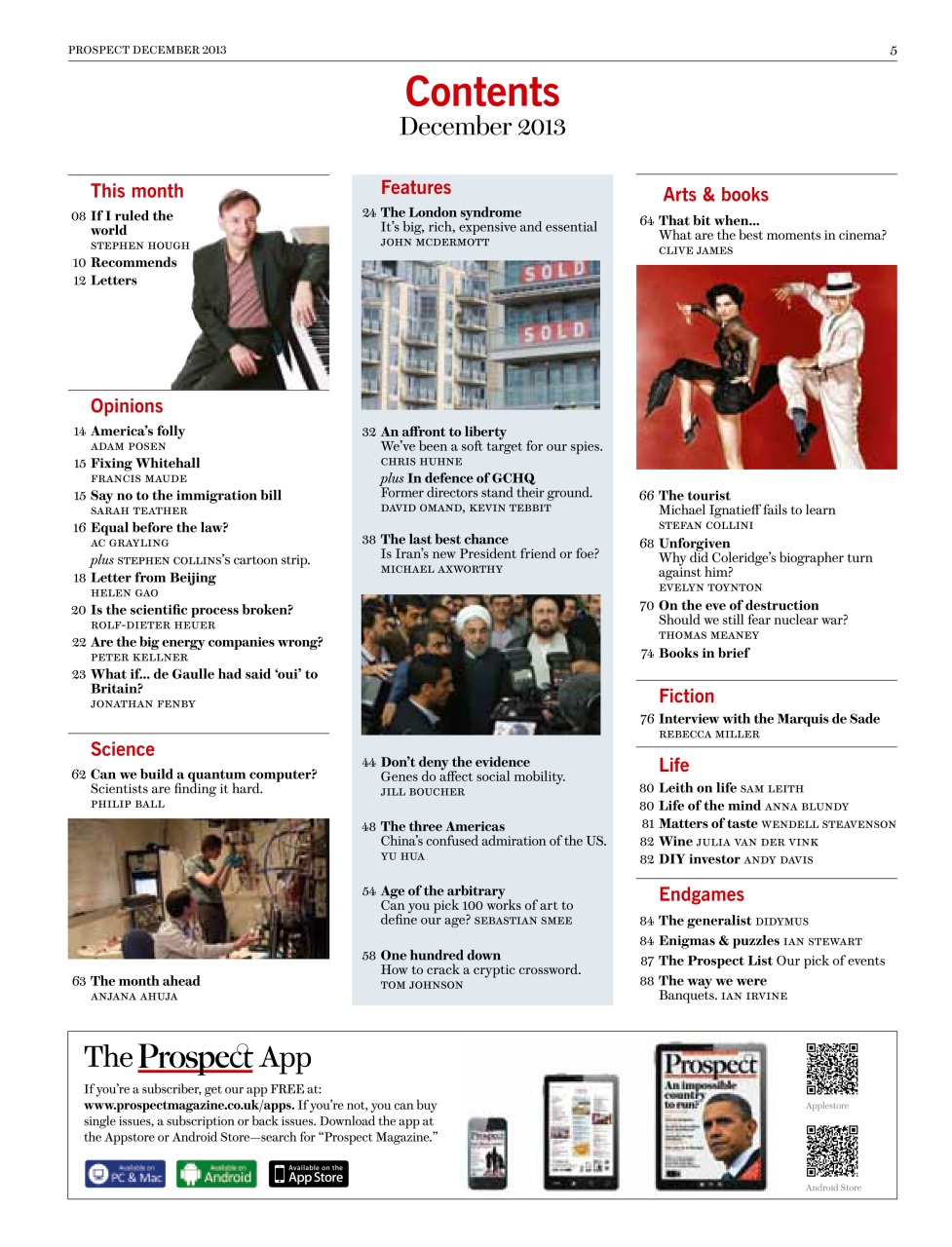 Prospect Magazine Preview Pages