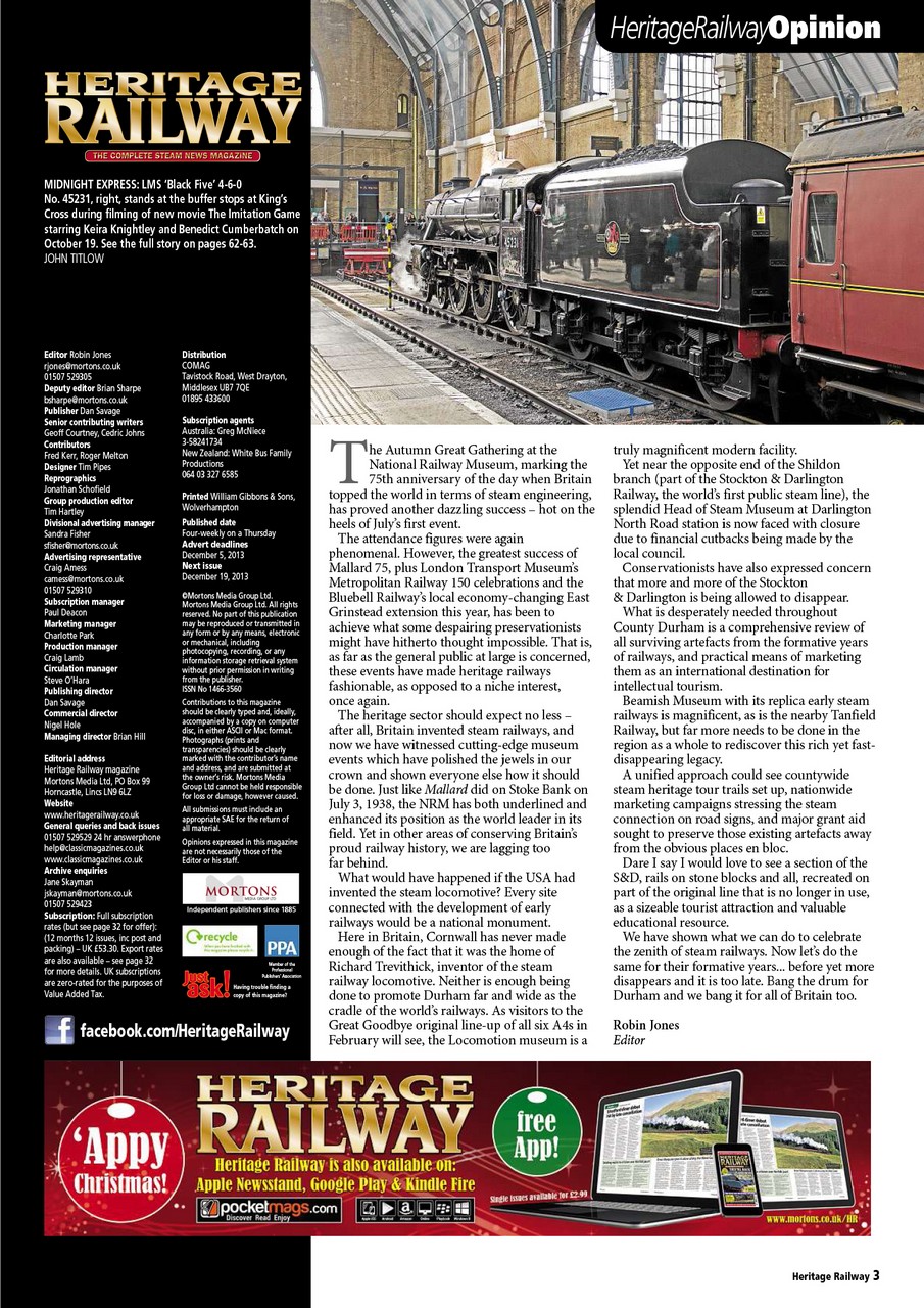 Heritage Railway Preview Pages