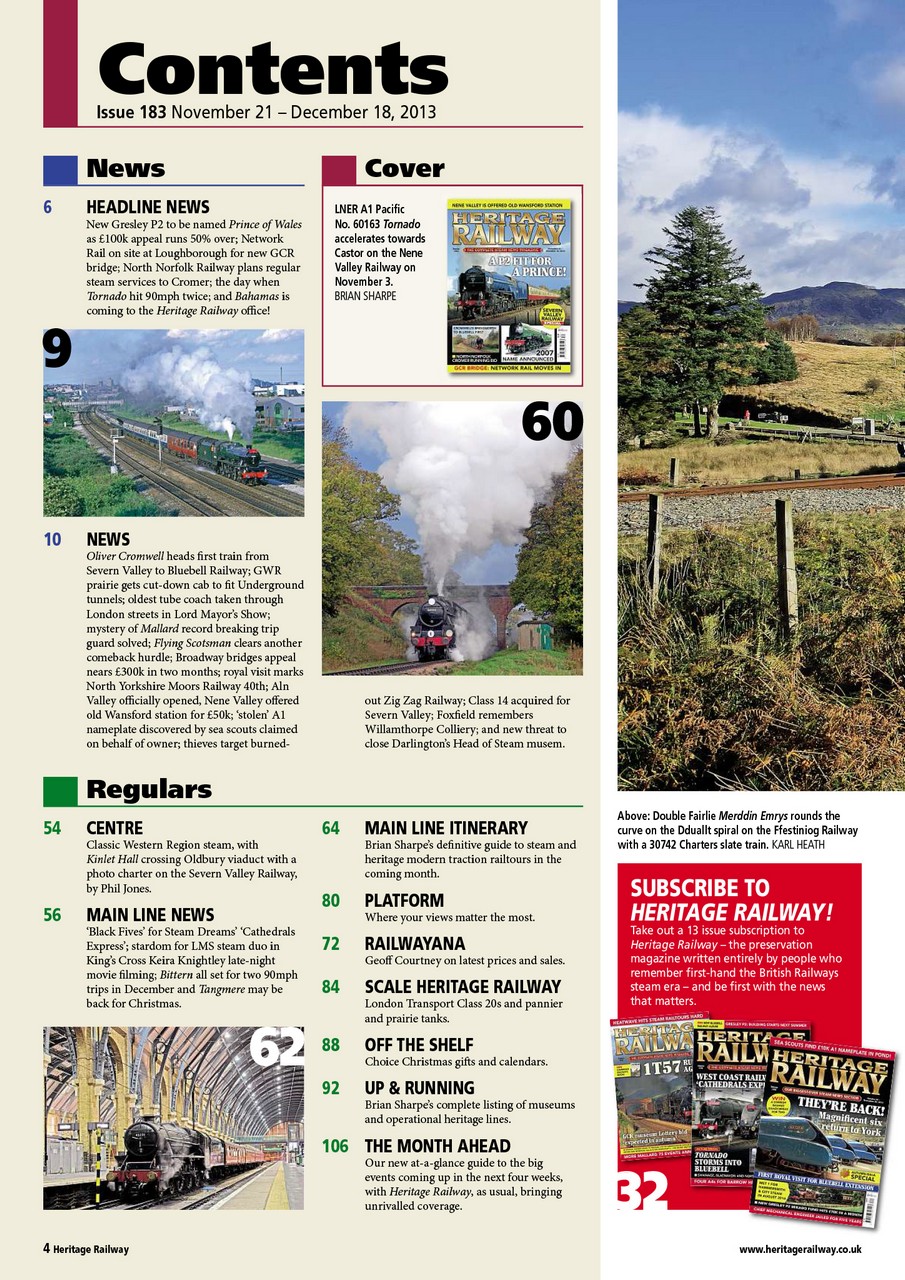 Heritage Railway Preview Pages