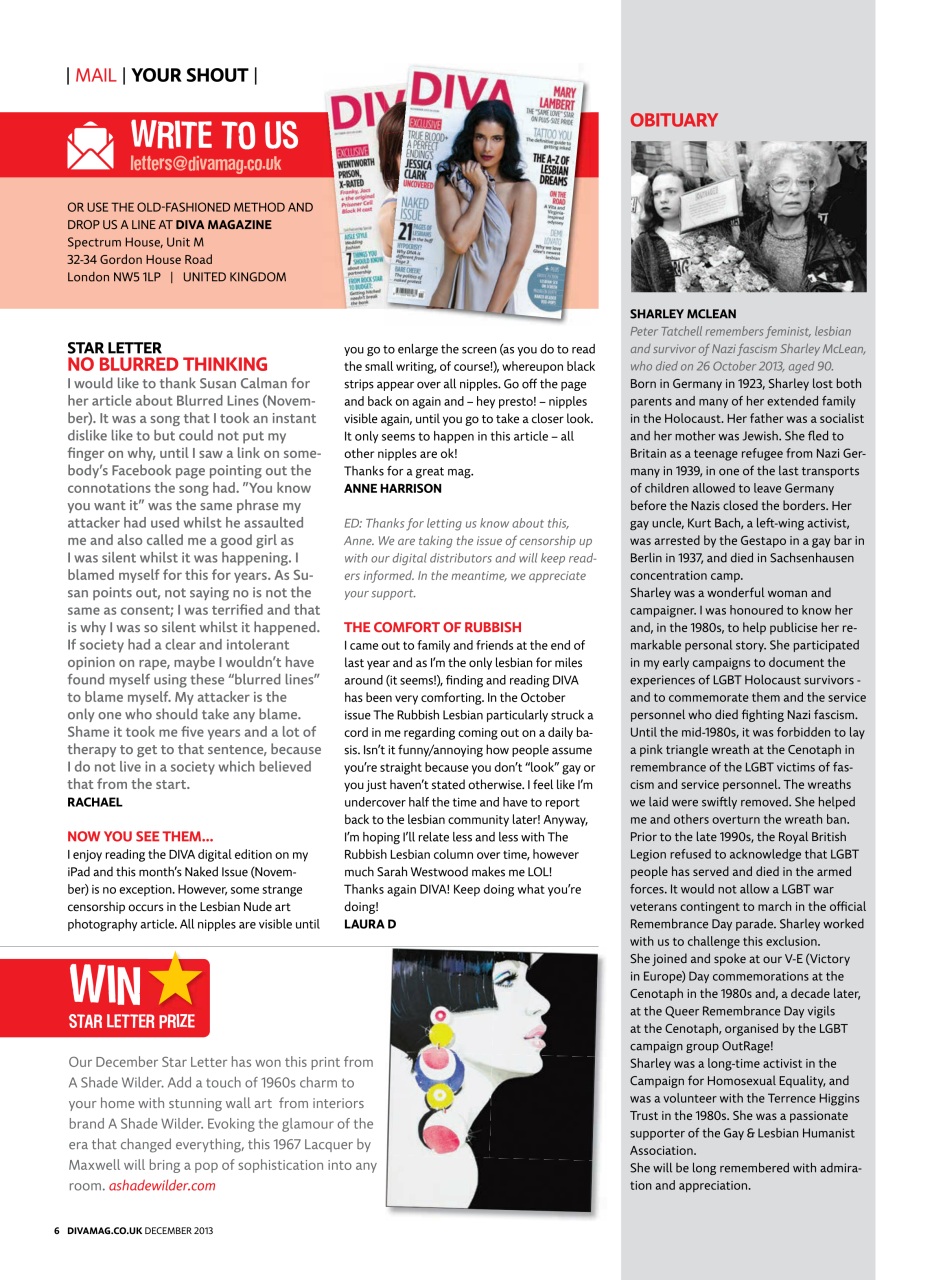 DIVA Magazine Preview Pages