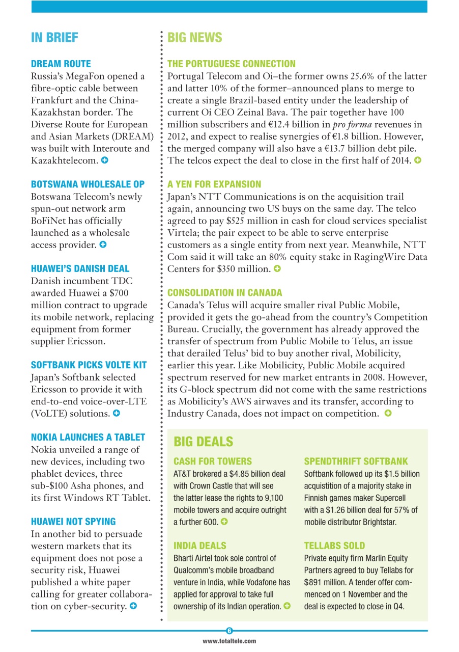 Total Telecom Preview Pages