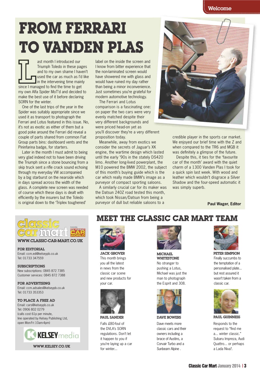 Classic Car Mart Preview Pages