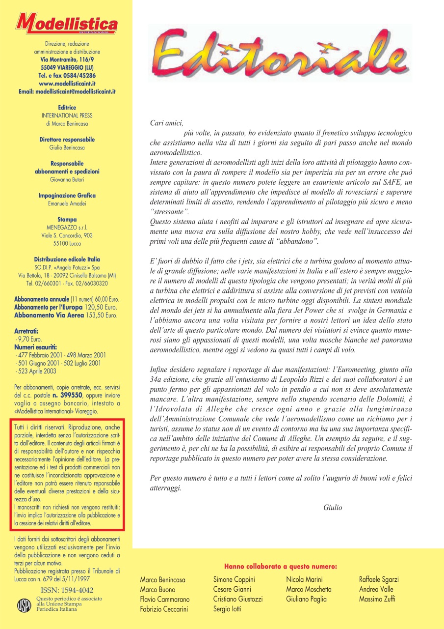 Modellistica International Preview Pages