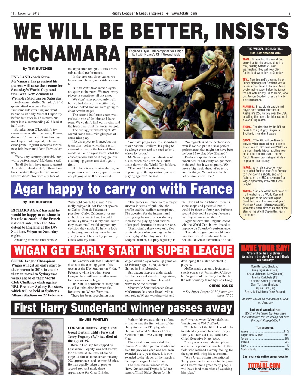 League Express Preview Pages