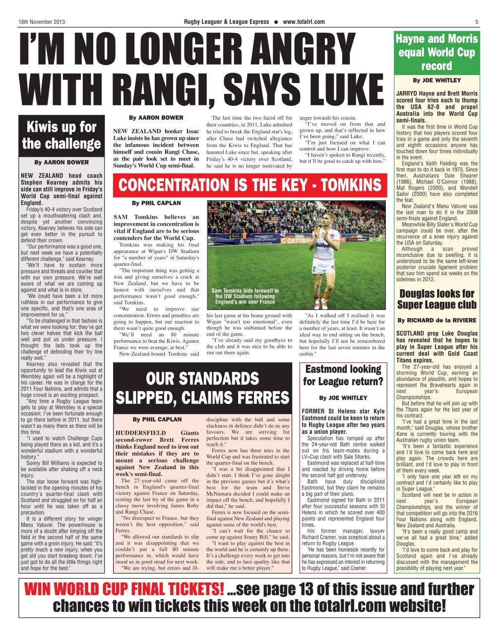 League Express Preview Pages