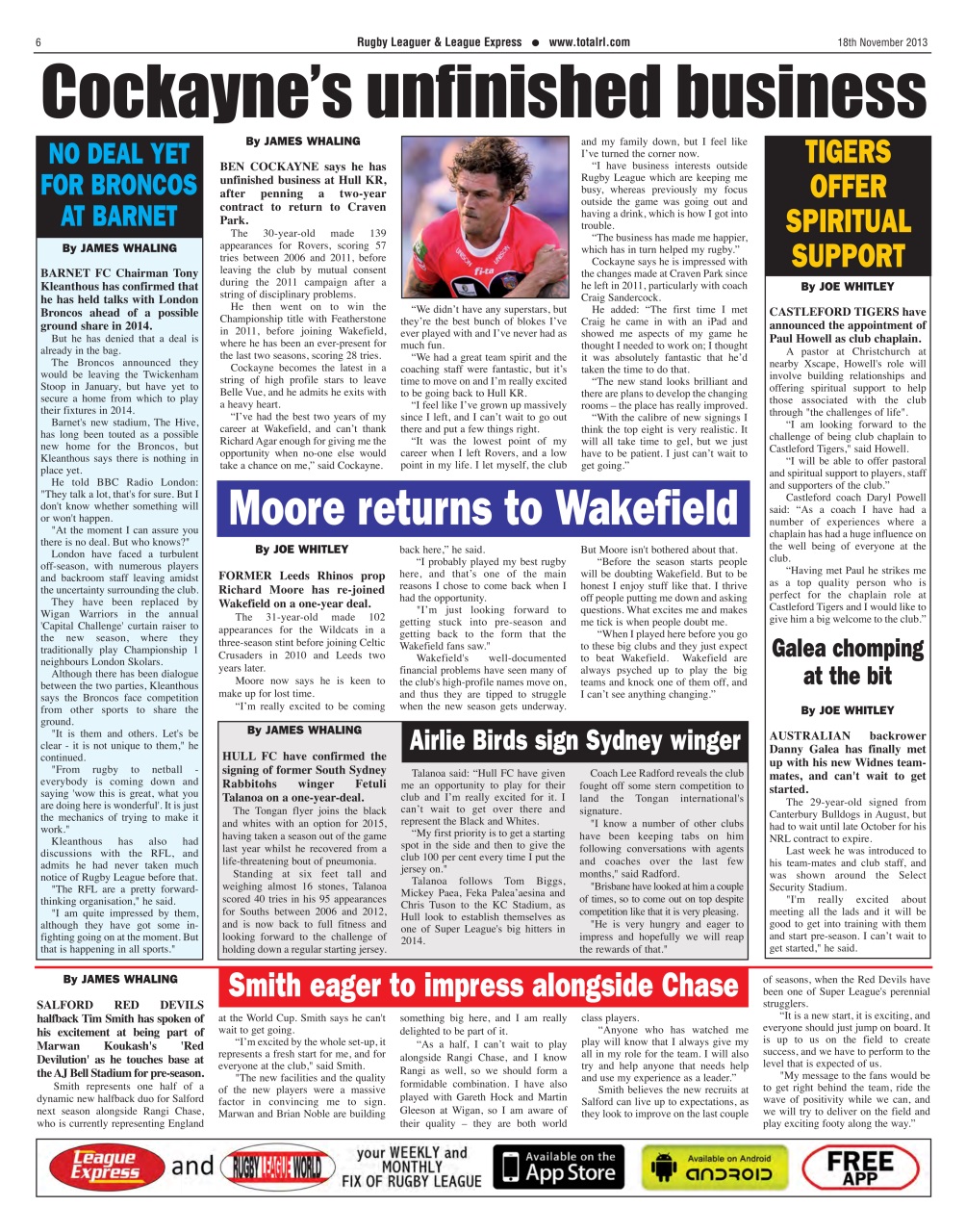 League Express Preview Pages