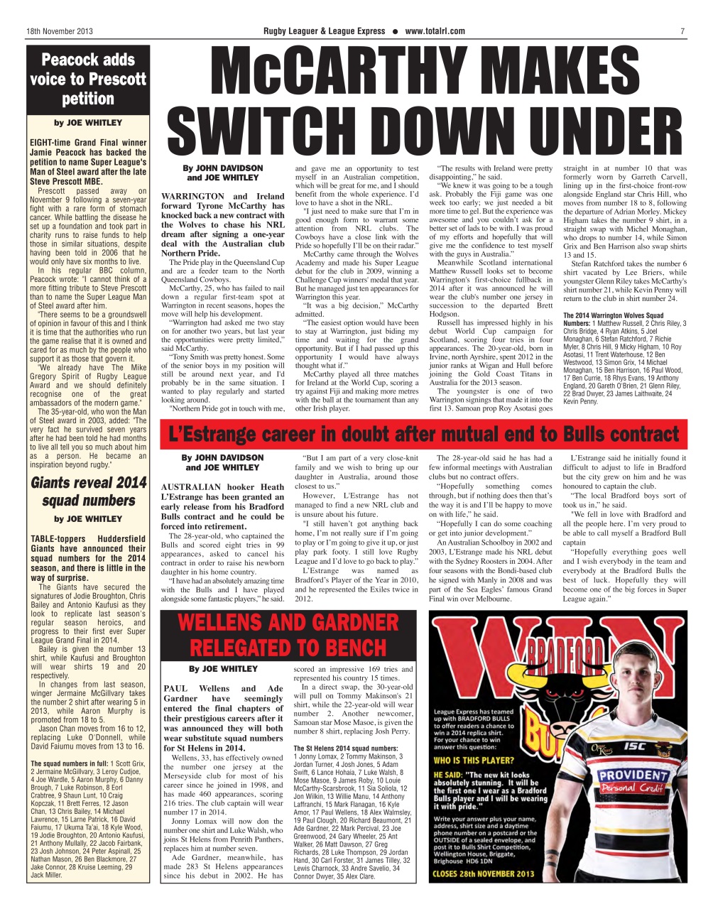 League Express Preview Pages