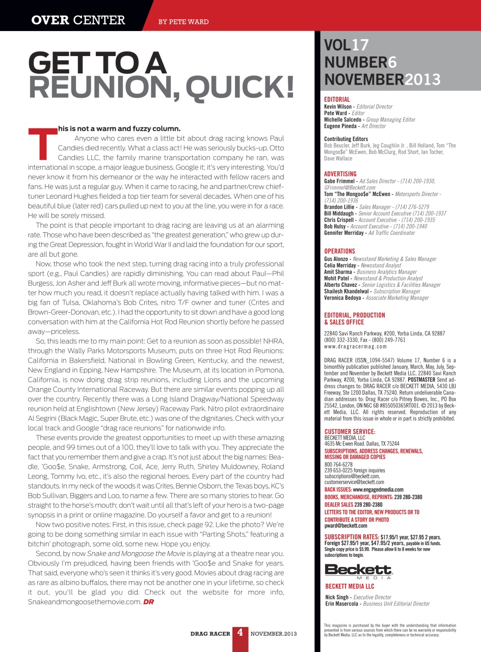 Drag Racer Preview Pages