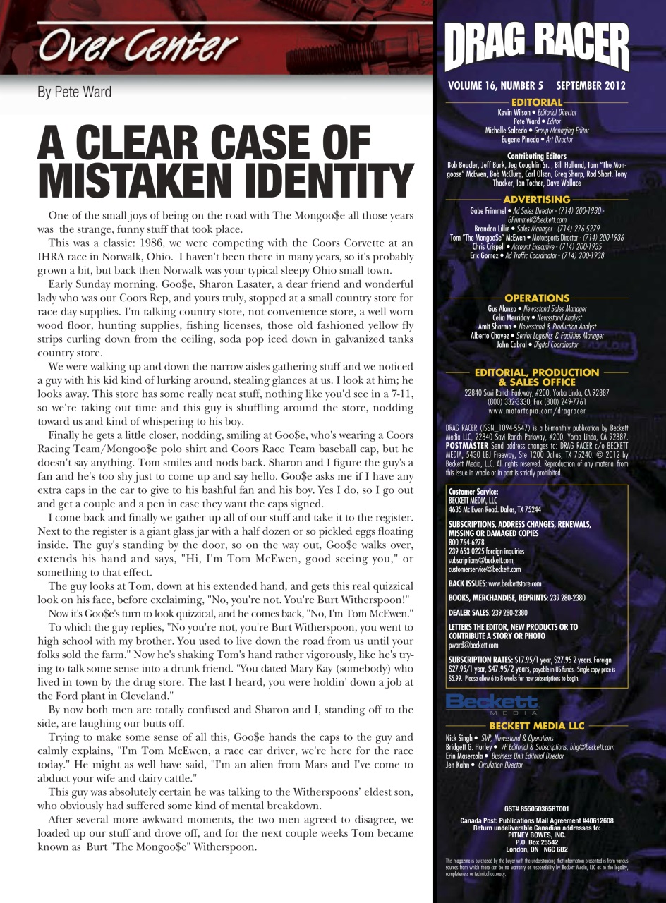 Drag Racer Preview Pages