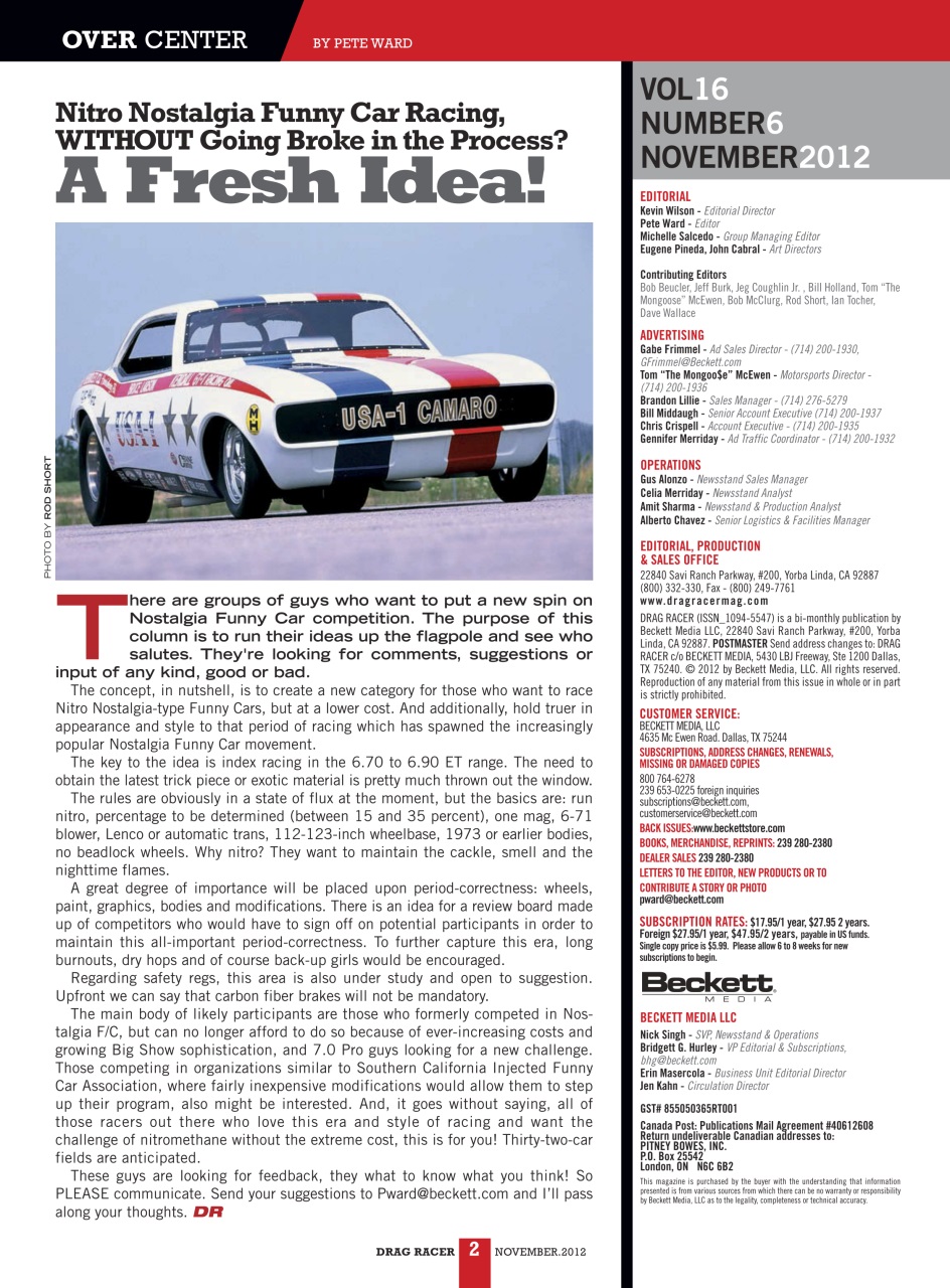Drag Racer Preview Pages