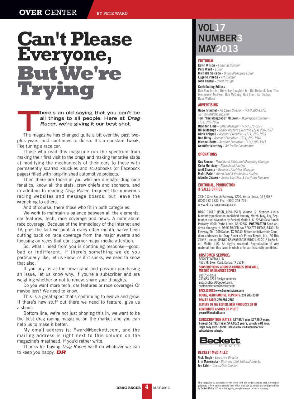 Drag Racer Preview Pages